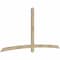 Ekena Millwork Bellingham Rough Sawn Timber Gable Bracket, Douglas Fir, 108"W x 54"H x 2"D x 4"F, 12/12 Pitch GBW108X54X0204BEL00RDF - alternate 5
